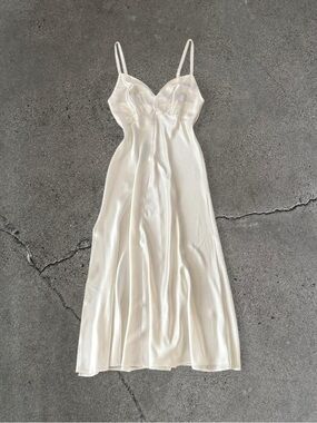 Vintage Gold Label Victoria's Secret Satin Slip Gown